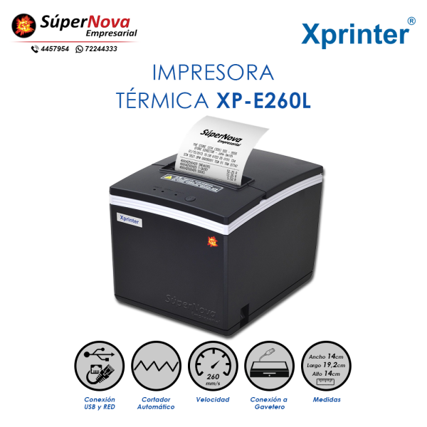 impresora térmica xprinter xp-e260l