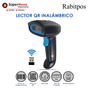 lector inalambrico de barras y qr rabitpos