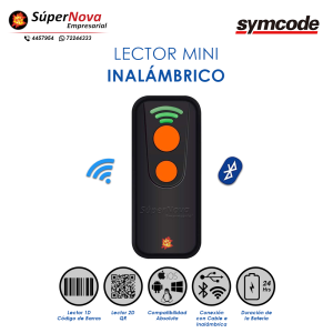 lector inalambrico de barras y qr symcode