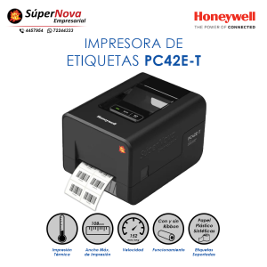 impresora de etiquetas honeywell pc42e-t
