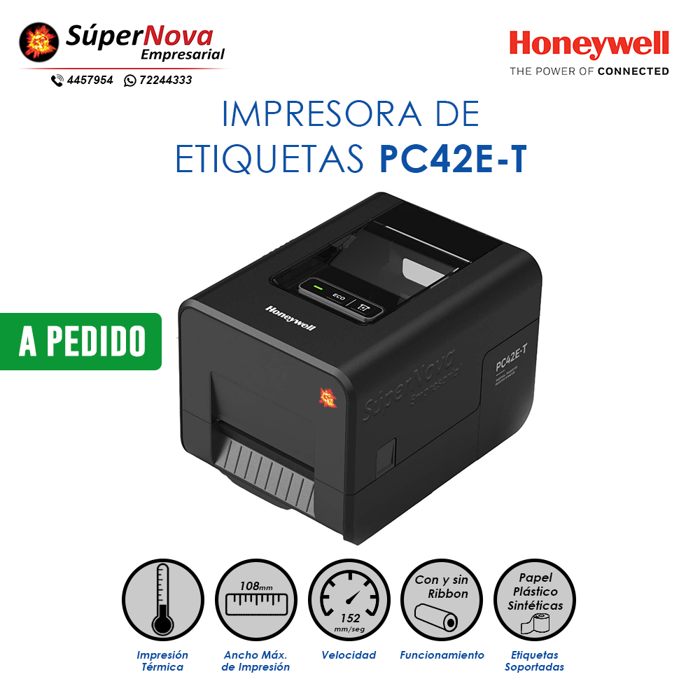 impresora de etiquetas honeywell pc42et