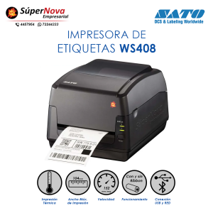 impresora de etiquetas sato ws408