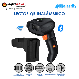 lector inalambrico de barras y qr alacrity