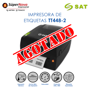 IMPRESORA DE ETIQUETAS SAT TT448-2