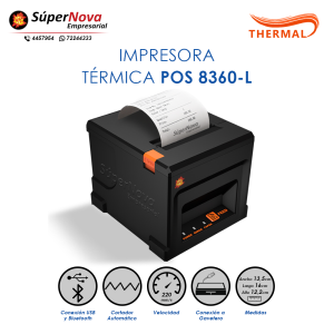 impresora térmica pos 8360-l bluetooth