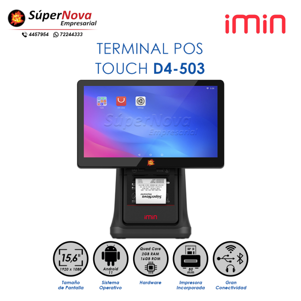 terminal pos touch imin d4-503