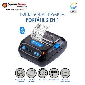 impresora portatil duo aixw ai-80g