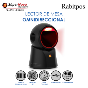 lector de mesa omnidireccional rabitpos X15-1000A