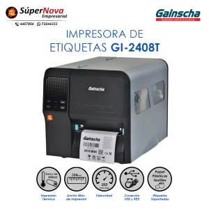 impresora de etiquetas industrial gainscha gi-2408t